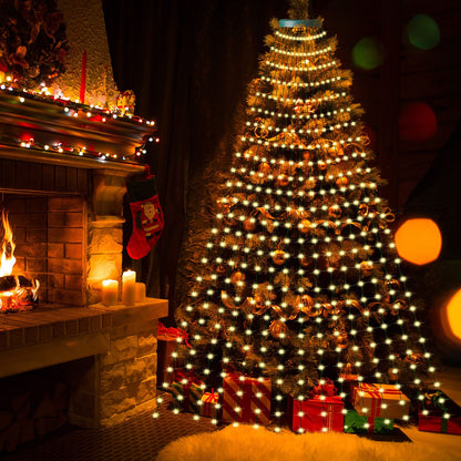 Christmas Tree Decorative Lights String Garden Layout Waterfall Lights Party Camping Atmosphere Lights LED V1294-YM220928FB02-2-0421