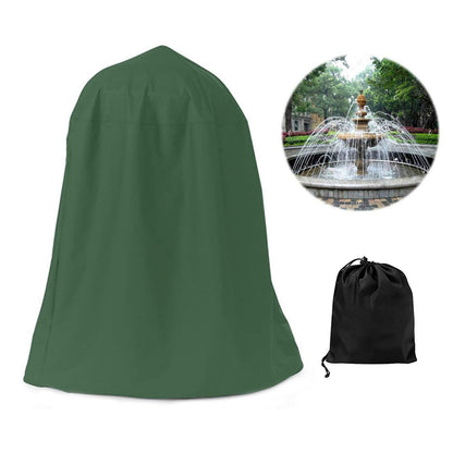 Garden Fountain Statue Protective Cover Silver Coated Oxford Cloth Waterproof Windproof Fountain Protector V1294-YM220928YA04-1-0421