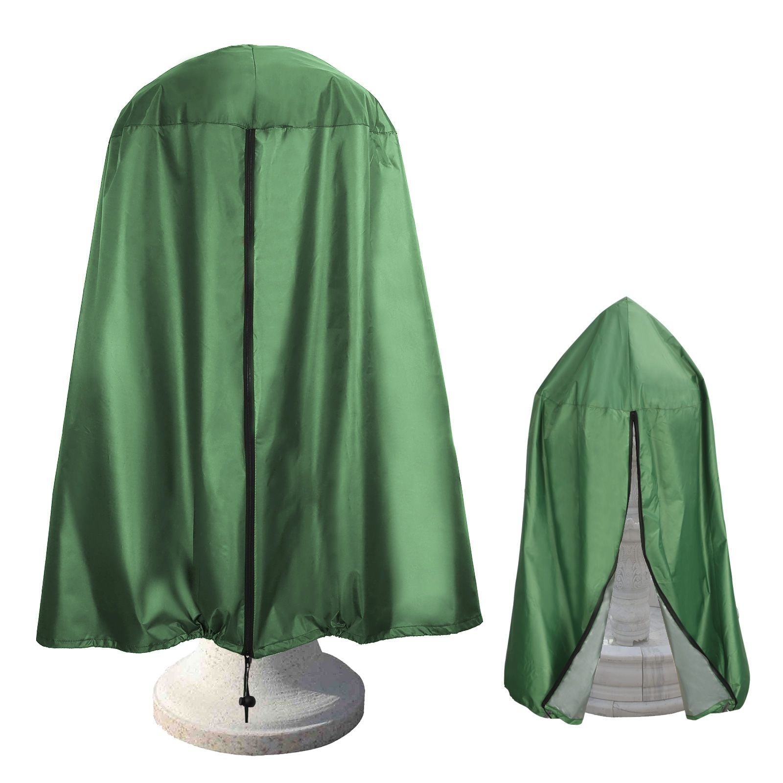 Garden Fountain Statue Protective Cover Silver Coated Oxford Cloth Waterproof Windproof Fountain Protector V1294-YM220928YA04-1-0421