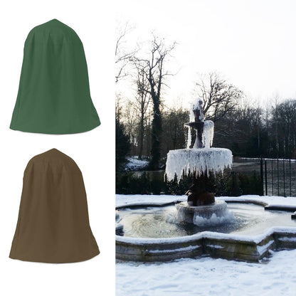 Garden Fountain Statue Protective Cover Silver Coated Oxford Cloth Waterproof Windproof Fountain Protector V1294-YM220928YA04-2-0421