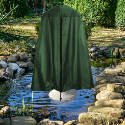 Garden Fountain Statue Protective Cover Silver Coated Oxford Cloth Waterproof Windproof Fountain Protector V1294-YM220928YA04-2-0421