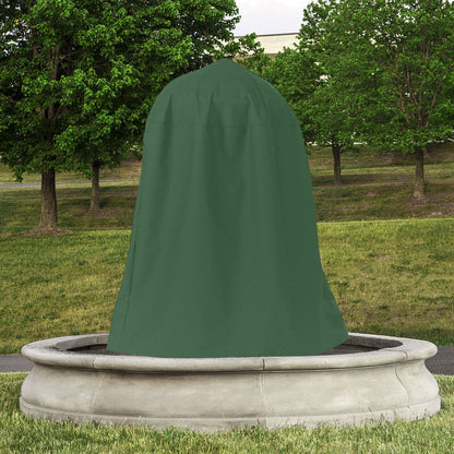 Garden Fountain Statue Protective Cover Silver Coated Oxford Cloth Waterproof Windproof Fountain Protector V1294-YM220928YA04-3-0421
