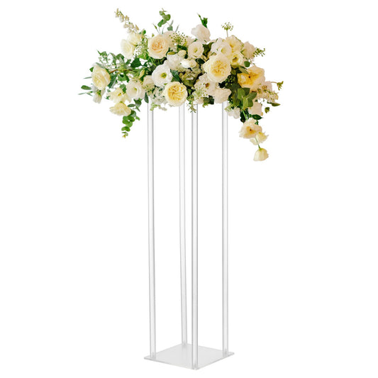 Wedding Acrylic Road Lead Flower Stand Cylinder Vase Flower Arrangement Wedding Decoration V1294-YM220929LW01-1-0421