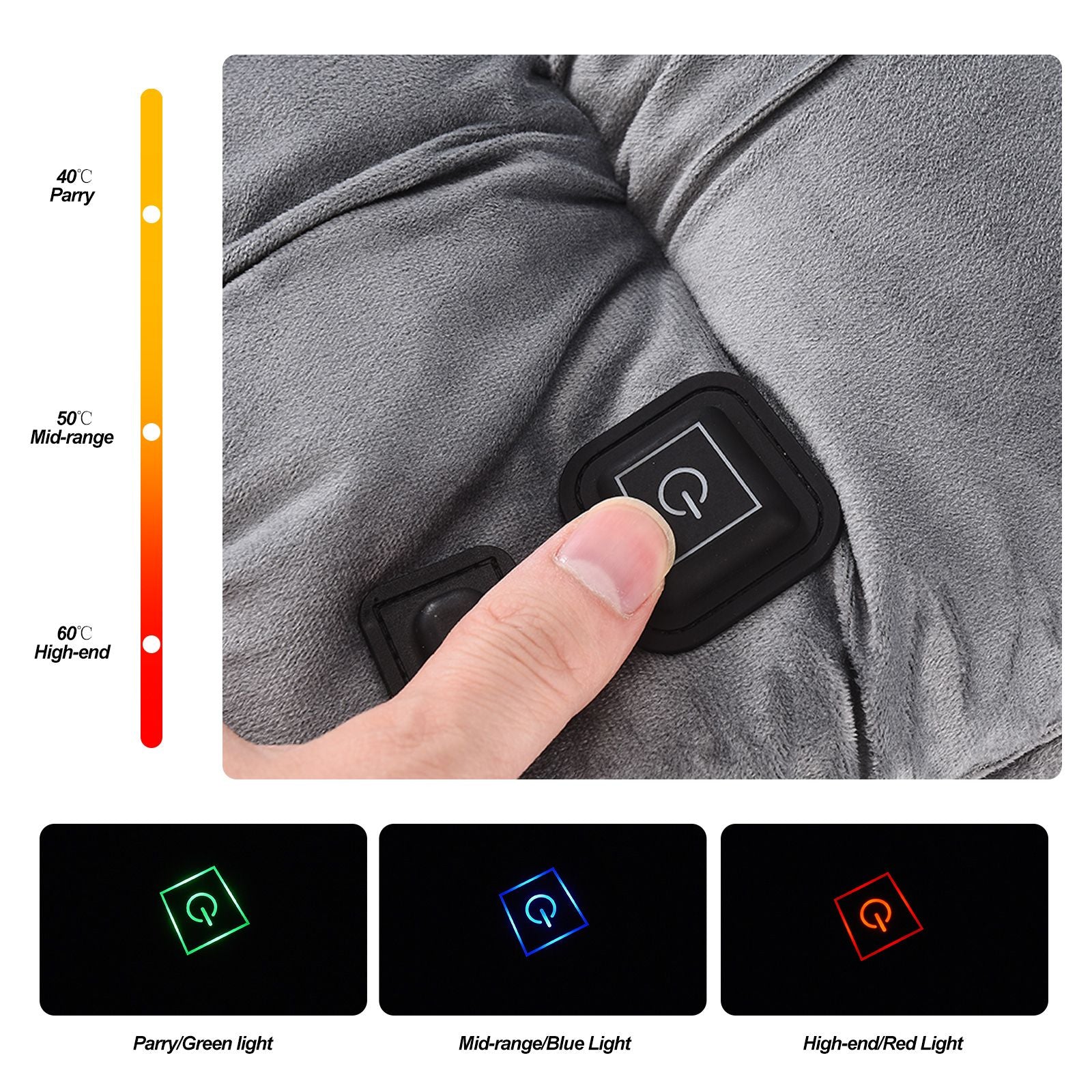 Graphene Heated Seat Cushion Office USB Heated Seat Cushion Car Seat Cushion V1294-YM220930FB02-3-0421