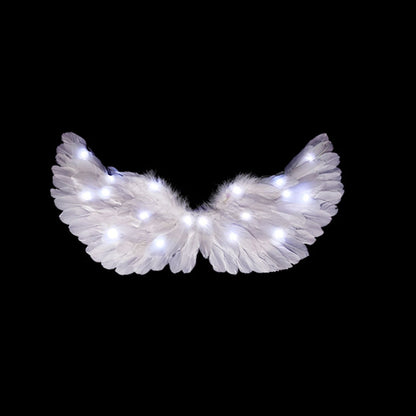 Glowing Angel Wings with LED String Lights Halloween Party Cosplay Costume Accessories Props V1294-YM221001YF64-5-0421