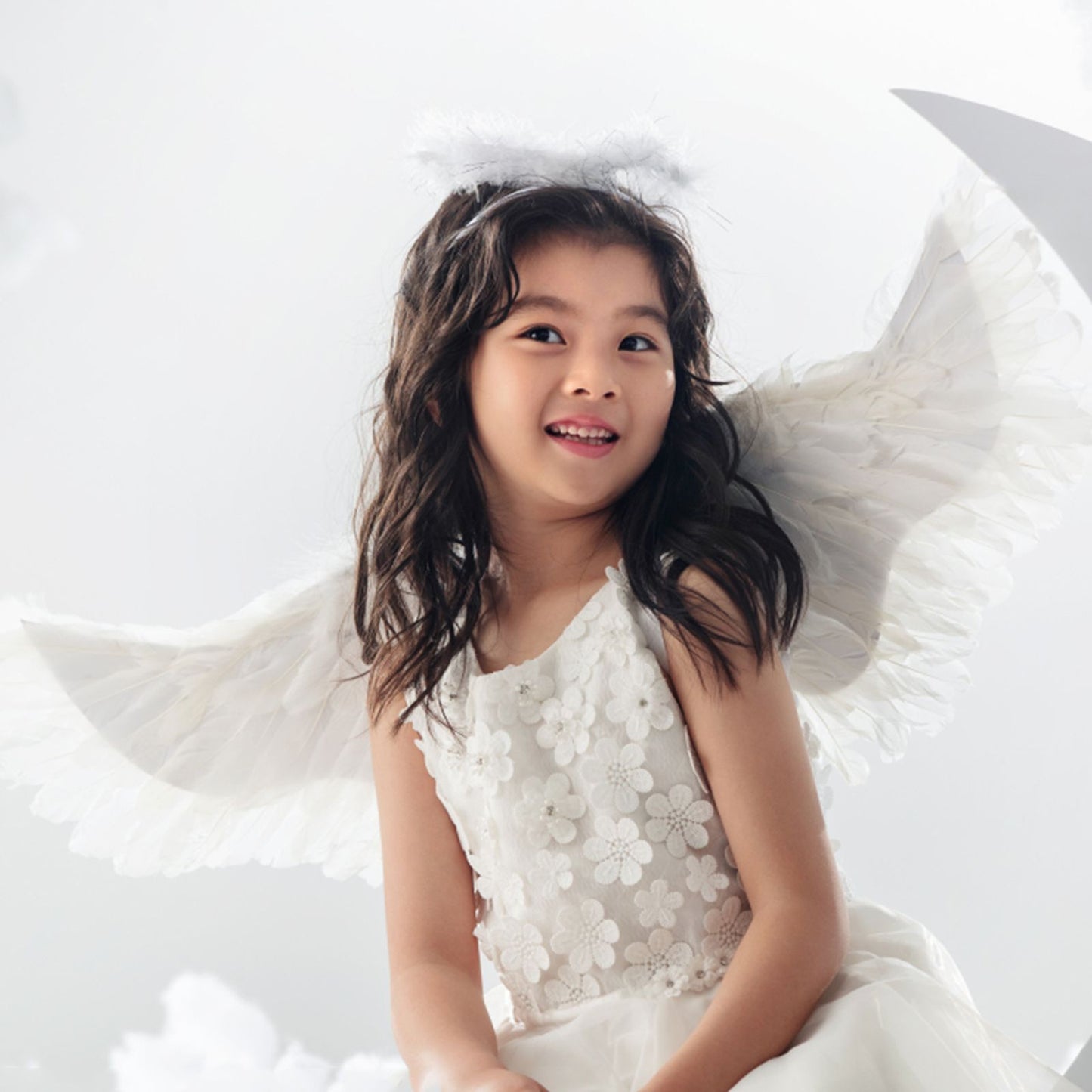 Glowing Angel Wings with LED String Lights Halloween Party Cosplay Costume Accessories Props V1294-YM221001YF64-5-0421