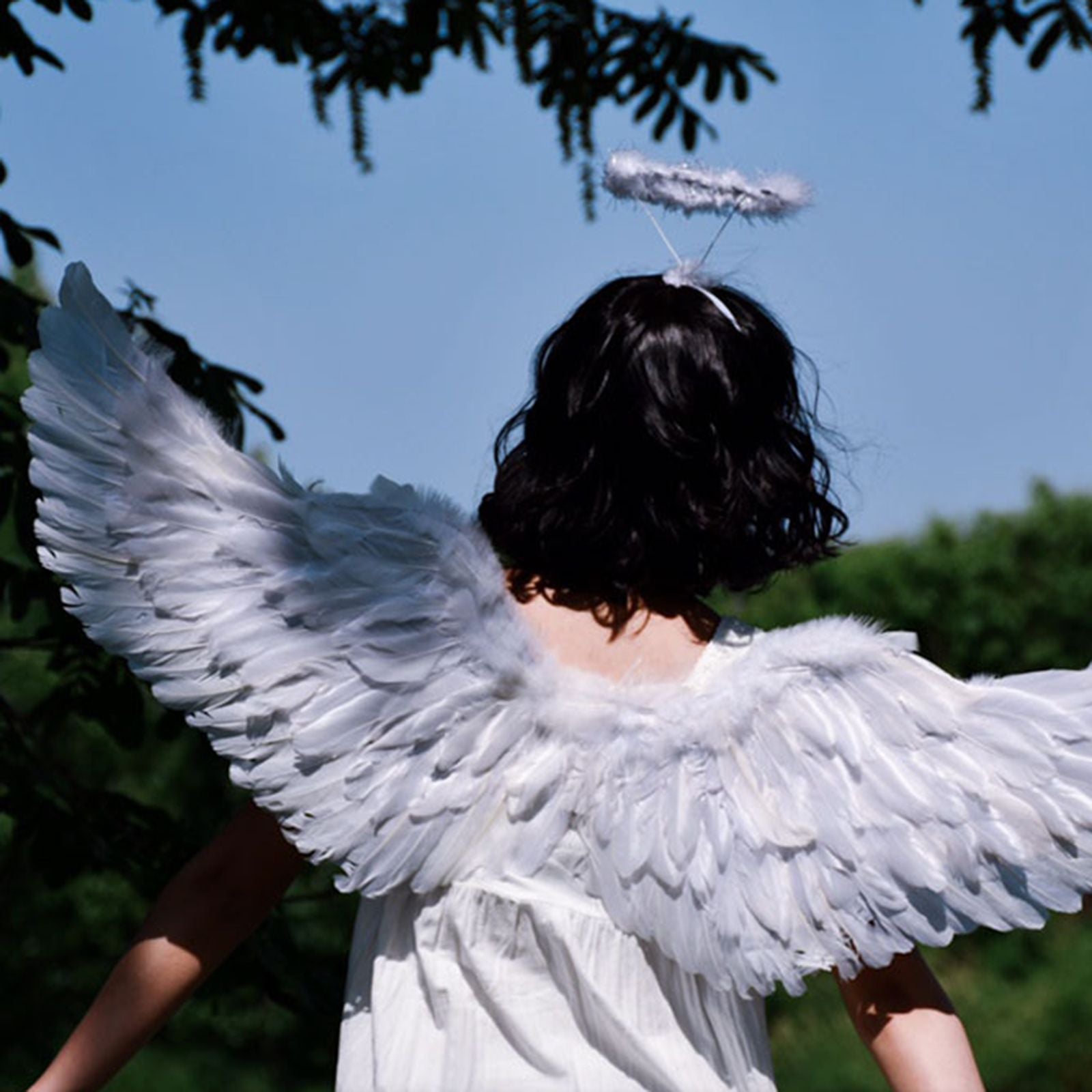 Glowing Angel Wings with LED String Lights Halloween Party Cosplay Costume Accessories Props V1294-YM221001YF64-5-0421
