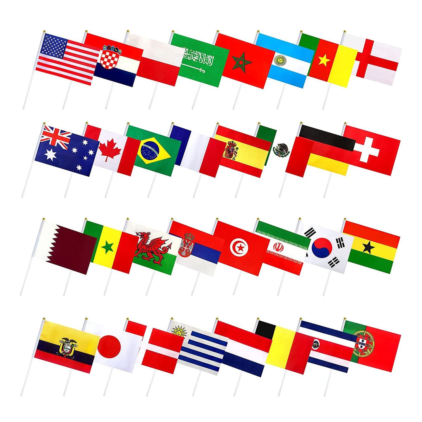 32Pcs 2022 World Cup Stick Flag V1294-YM221002YF26-2-0421