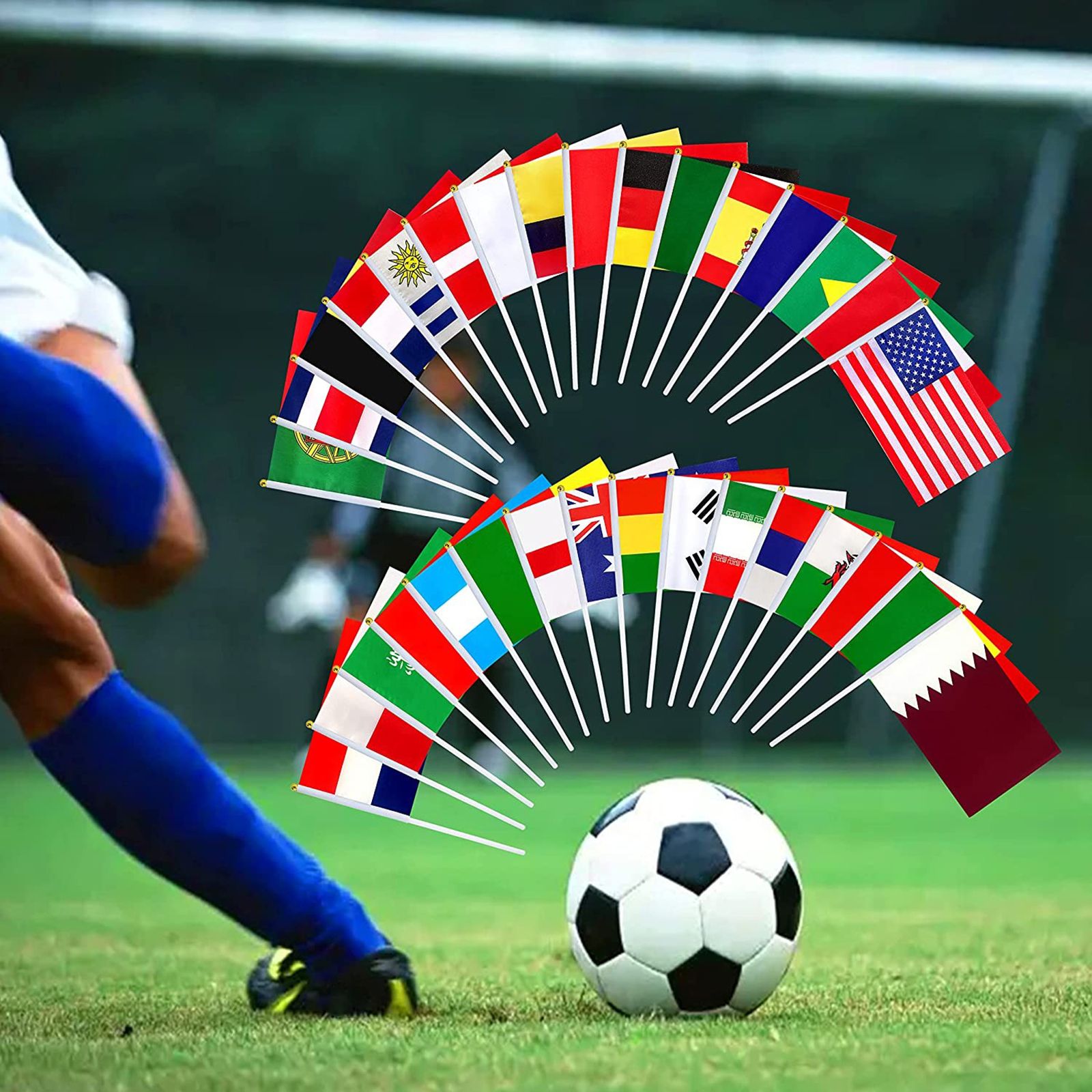 32Pcs 2022 World Cup Stick Flag V1294-YM221002YF26-2-0421