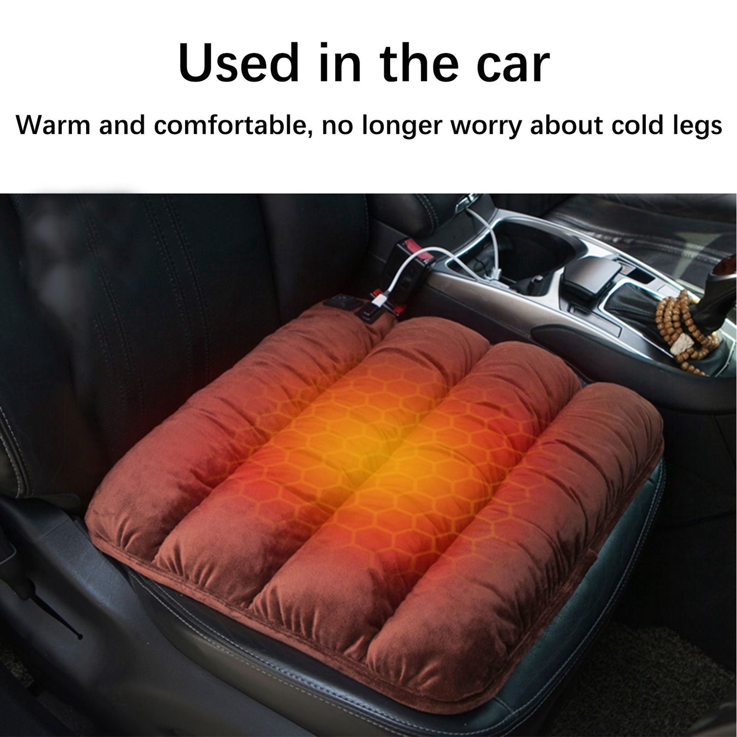 Heating Cushion Winter Car Warm Plug Heating Pad USB Three Temperature Control Chair Pad V1294-YM221008DJ02-1-0421