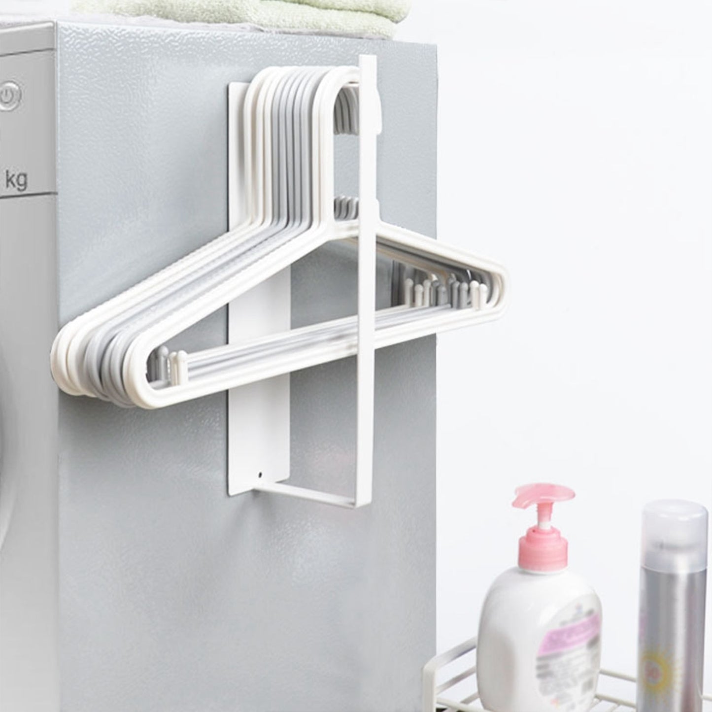 Washing Machine Side Hanger Non Punching Magnetic Hanger Storage Rack V1294-YM221011GS02-1-0421