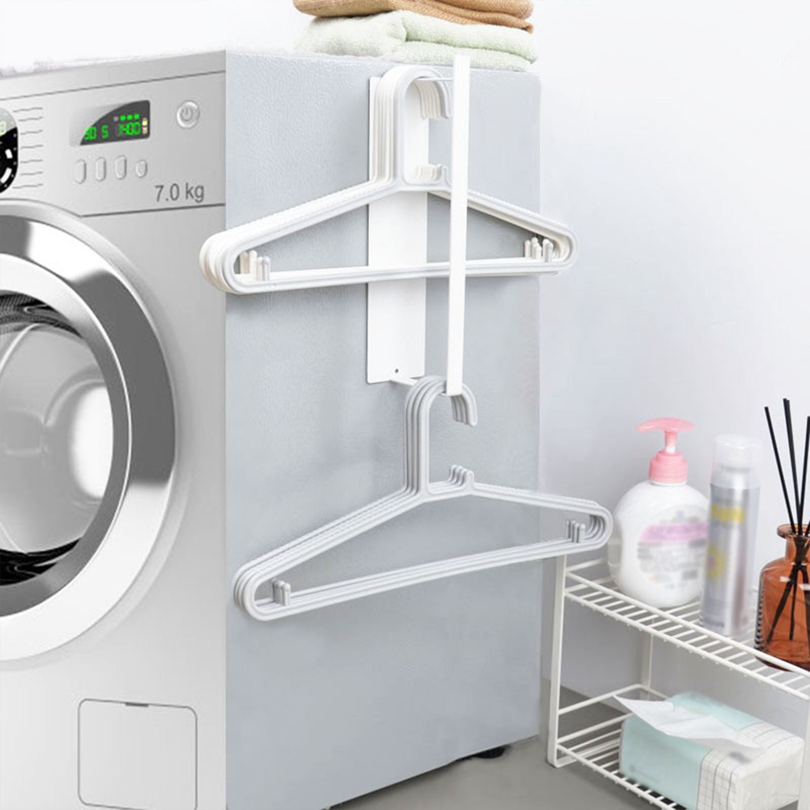 Washing Machine Side Hanger Non Punching Magnetic Hanger Storage Rack V1294-YM221011GS02-1-0421