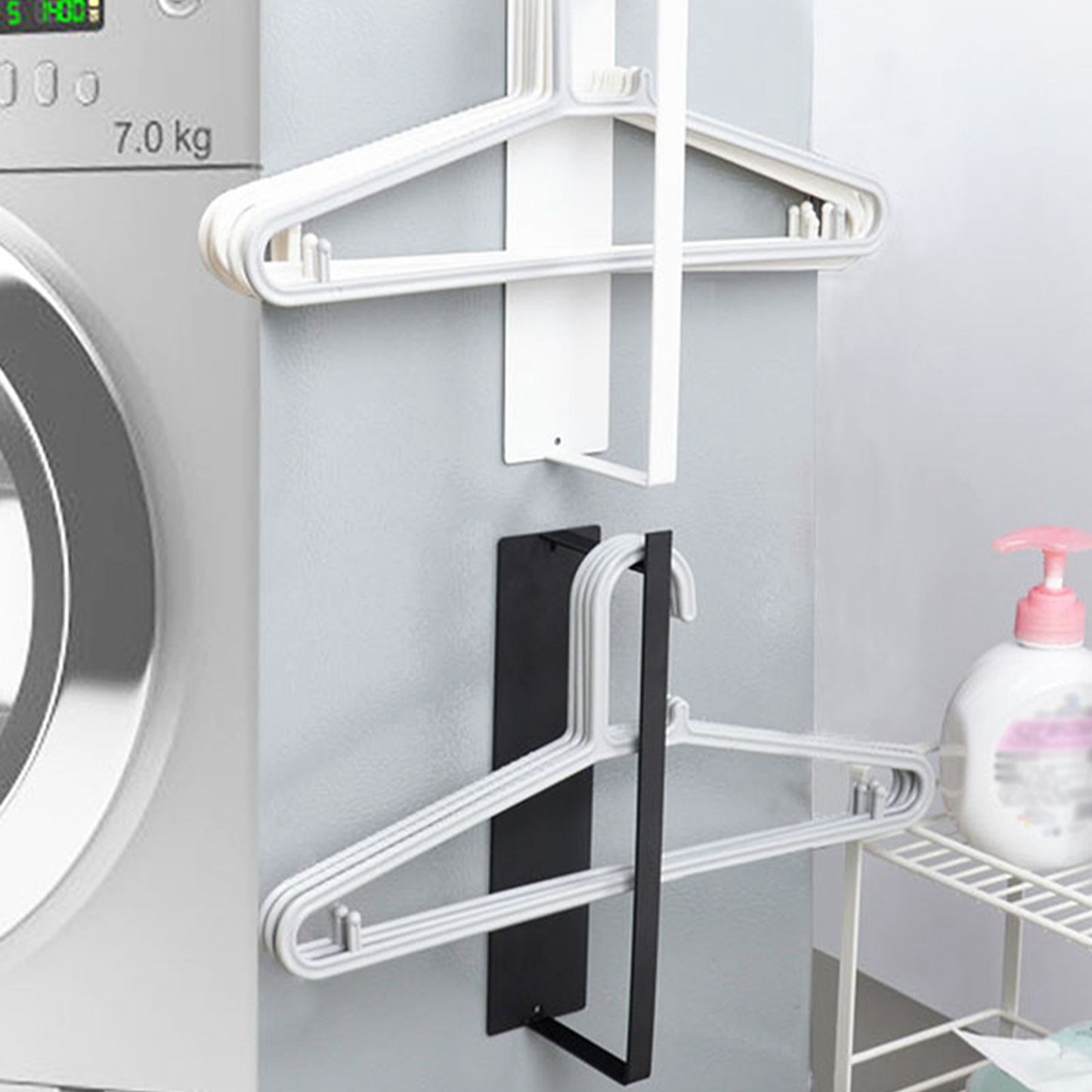 Washing Machine Side Hanger Non Punching Magnetic Hanger Storage Rack V1294-YM221011GS02-2-0421