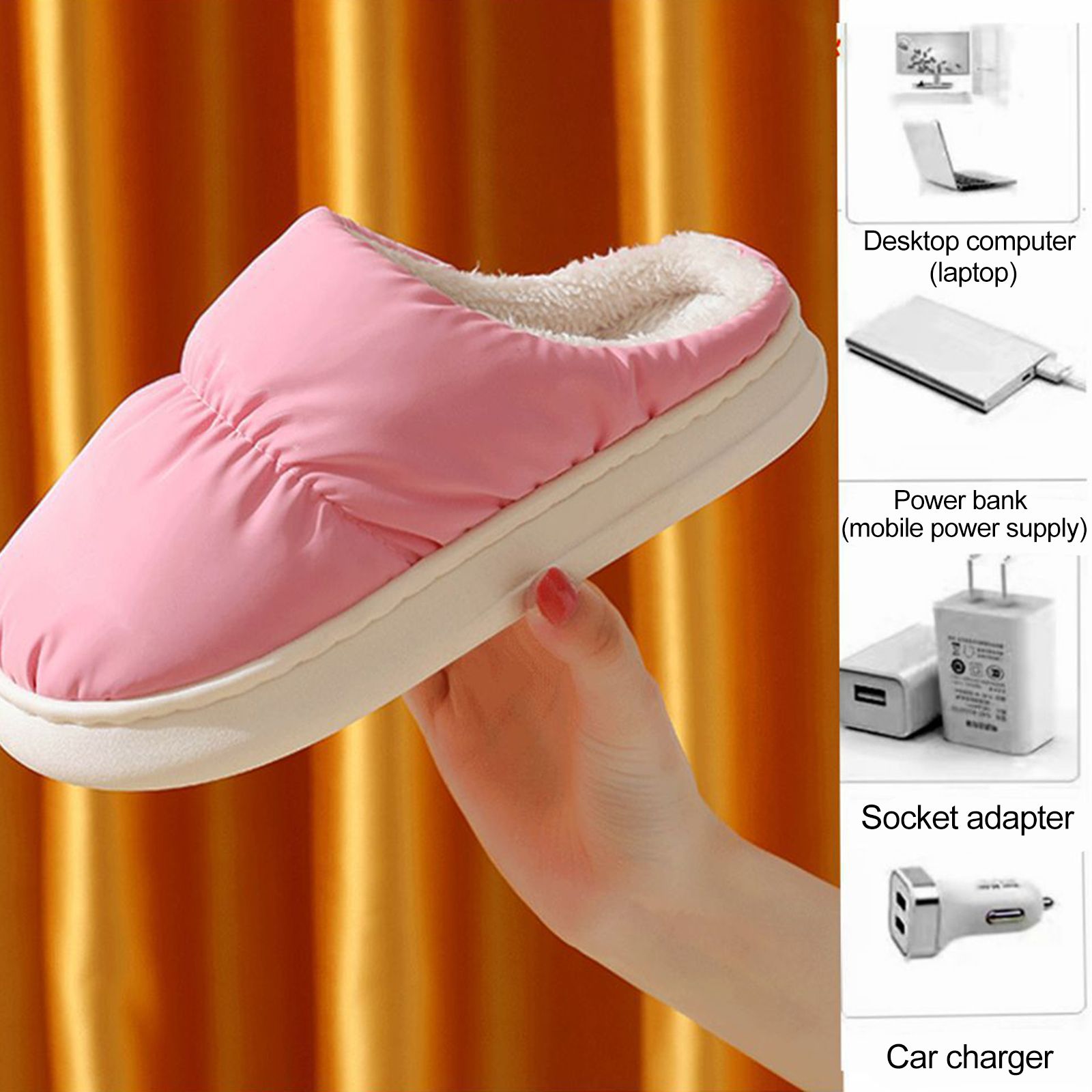 Constant Temperature 50 Degrees USB Heated Slippers V1294-YM221012DJ03-2-0421