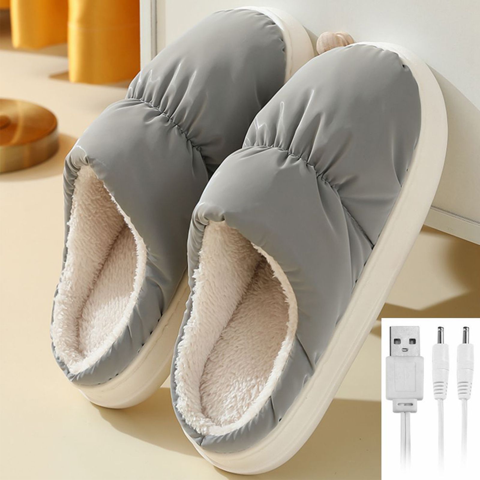 Constant Temperature 50 Degrees USB Heated Slippers V1294-YM221012DJ03-2-0421