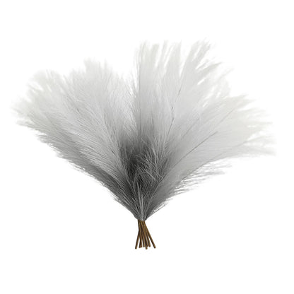 8Pcs Artificial Pampas Grass Versatile Decorative Gradient Gray Modern Vase Filler Faux Pampas Grass For Home V1294-YM221012LW04-2-0421