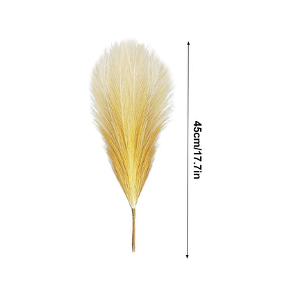 8Pcs Artificial Pampas Grass Versatile Decorative Gradient Gray Modern Vase Filler Faux Pampas Grass For Home V1294-YM221012LW04-2-0421