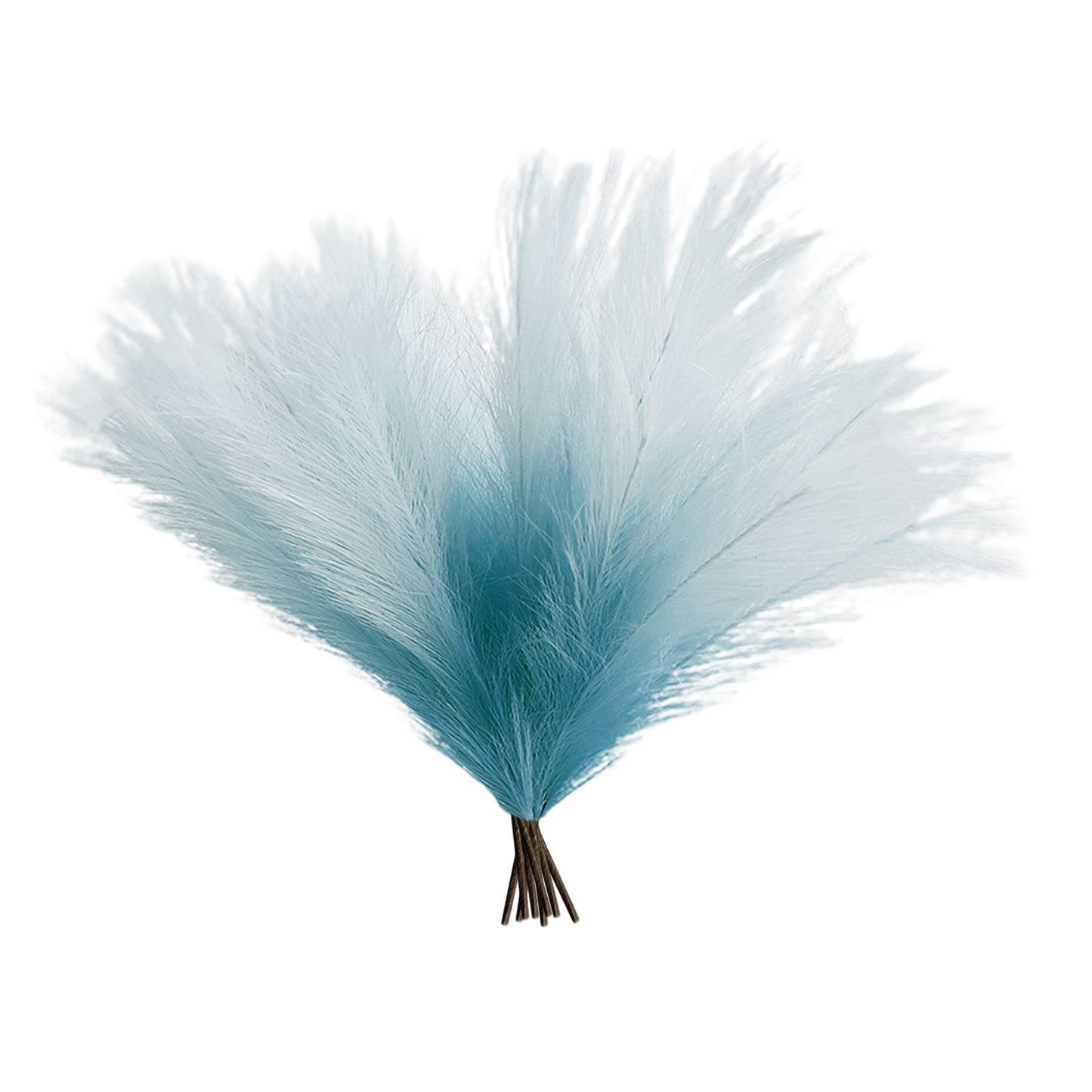 8Pcs Artificial Pampas Grass Versatile Decorative Gradient Blue Modern Vase Filler Faux Pampas Grass For Home V1294-YM221012LW04-3-0421