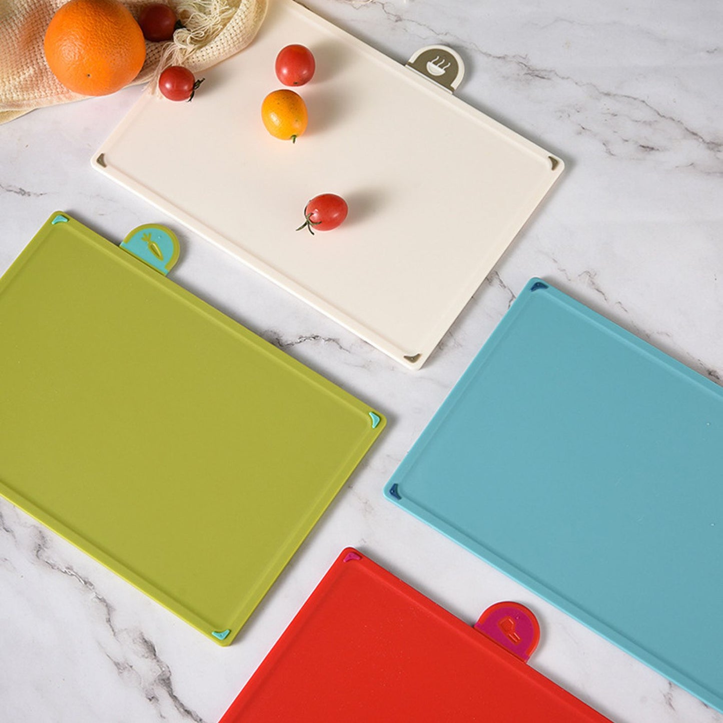 4 Pcs Creative Complementary Food Special Wheat Straw Cutting Board PP Plastic Cutting Board Cutting Board V1294-YM221013FB03-1-0421