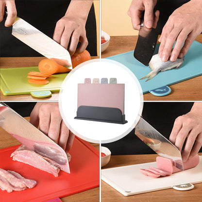 4 Pcs Creative Complementary Food Special Wheat Straw Cutting Board PP Plastic Cutting Board Cutting Board V1294-YM221013FB03-1-0421