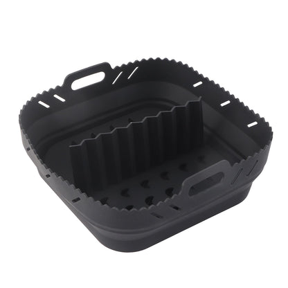 Square Air Fryer Silicone Baking Pan with Silicone Mat Air Fryer Pan V1294-YM221014LD02-2-0421