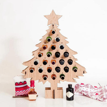 Adult Christmas Tree Countdown Decorations Christmas Wine Rack Wine Holder Decor V1294-YM221018GW01-4-0421