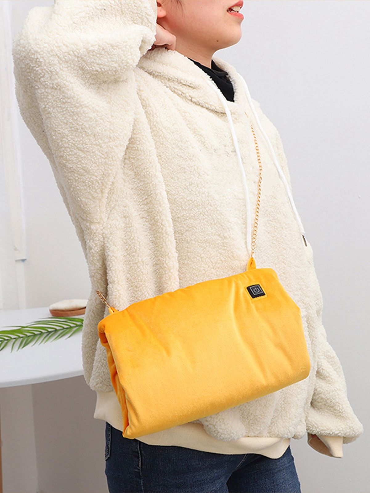 USB Charging Hand Warmer Three Temperature Control Electric Blanket Portable Heating Cushion Hand Warmer V1294-YM221020YA01-4-0421