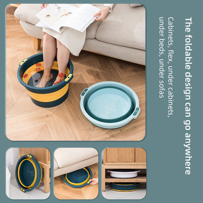 Foldable Foot Bath Household Foot Wash Basin Foot Massage Foot Bath V1294-YM221022LD01-3-0421