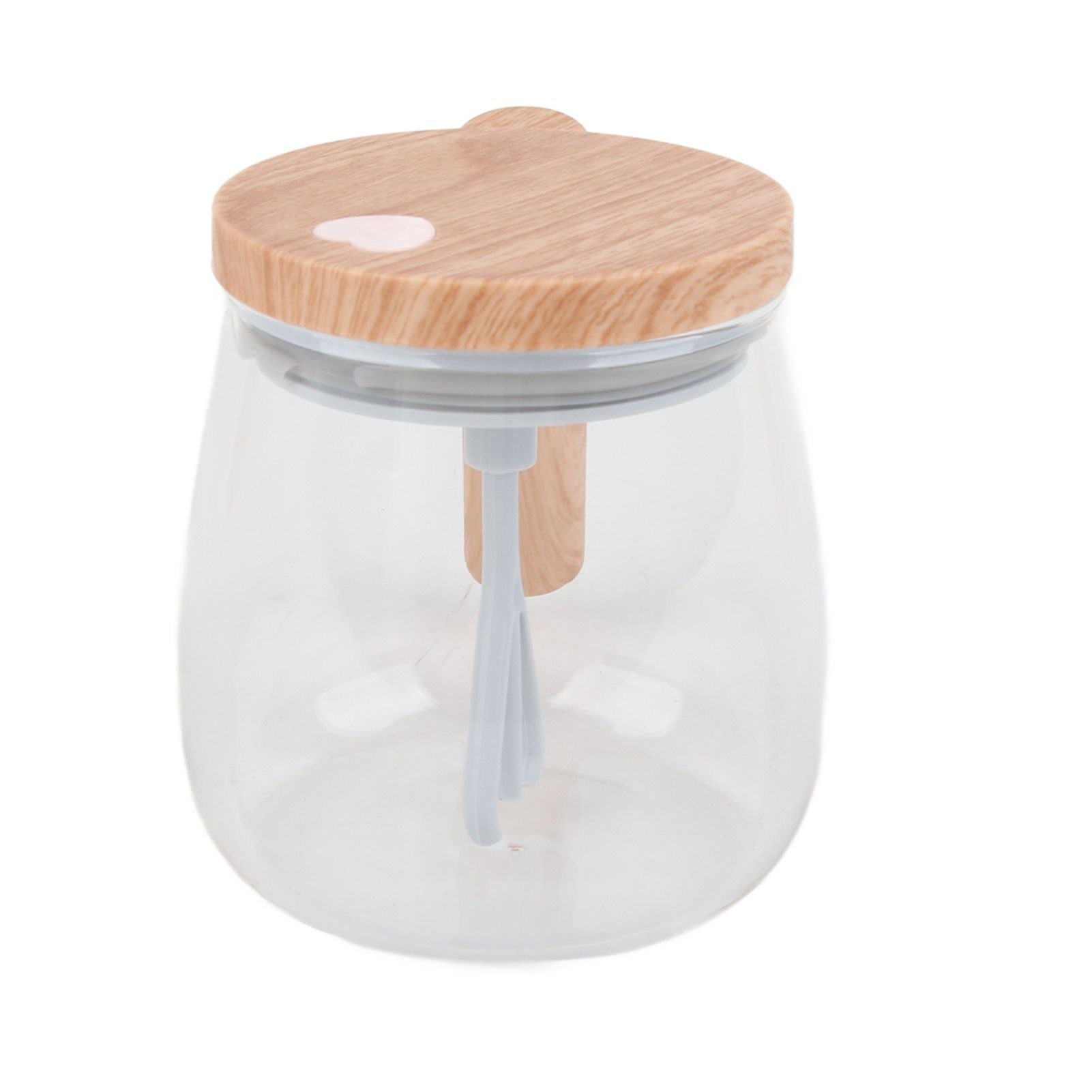 Automatic Stirring Coffee Mug with Transparent Lid Beige White 350ml 400mAh IPX6 Type C Touch Switch Electric V1294-YM221025CS01-1-0421