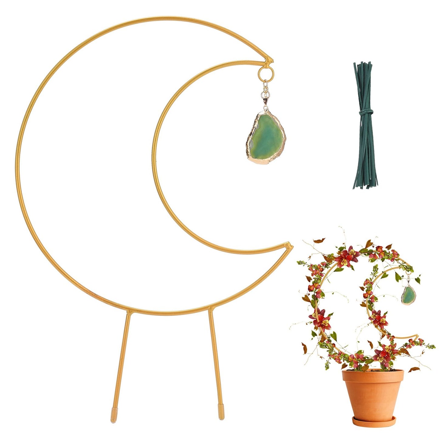 Plant Climbing Frame Climbing Vine Iron Flower Frame Moon Bracket Plant Trellis V1294-YM221027TW02-0421