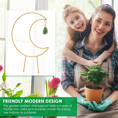 Plant Climbing Frame Climbing Vine Iron Flower Frame Moon Bracket Plant Trellis V1294-YM221027TW02-0421