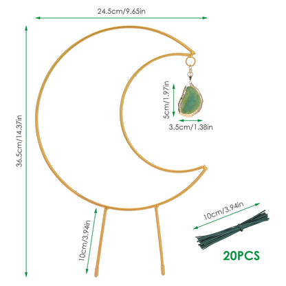 Plant Climbing Frame Climbing Vine Iron Flower Frame Moon Bracket Plant Trellis V1294-YM221027TW02-0421