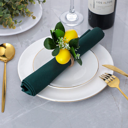 Simulation Lemon Napkin Ring Napkin Ring Holder Furniture Restaurant Table Decoration V1294-YM221114DJ0130-0421