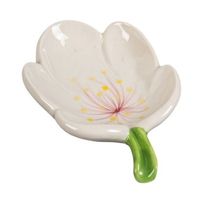 Ceramic Leaf Soap Box Drain Soap Shelf Soap Holder Soap Dish Tray V1294-YM221126HJ04-4-0421