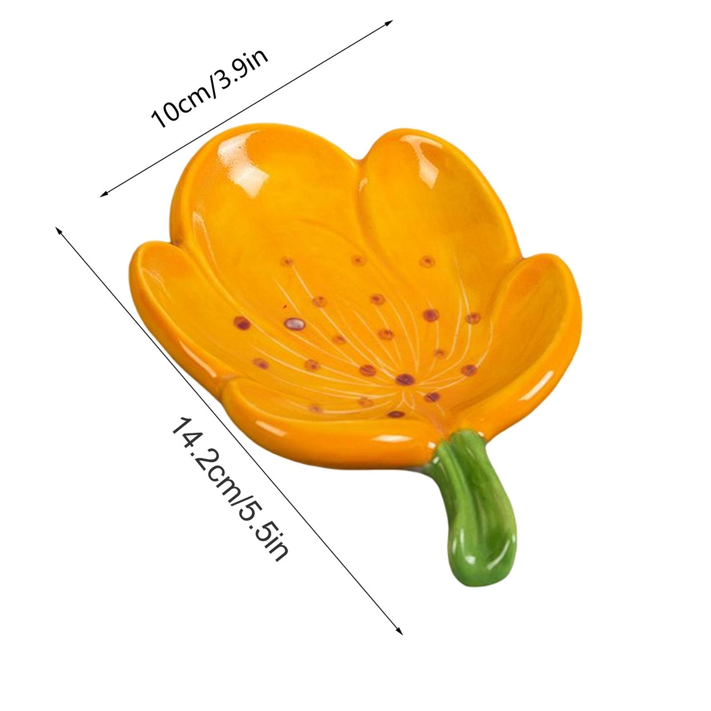Ceramic Leaf Soap Box Drain Soap Shelf Soap Holder Soap Dish Tray V1294-YM221126HJ04-4-0421