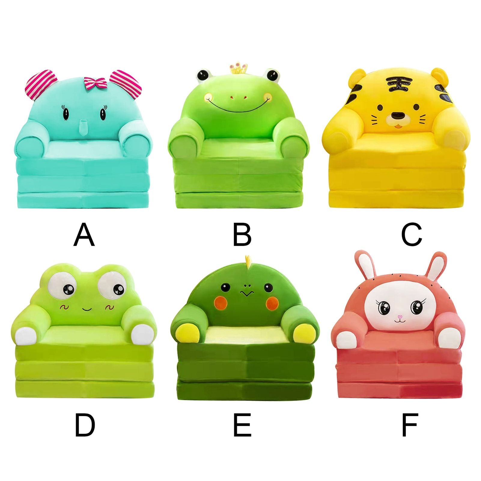 2 in 1 Foldable Sofa Cartoon Sofa for Kids V1294-YM221202GW03-5-0421