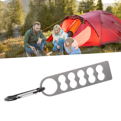 Tent Peg Organizer with Buckle 304 Stainless Steel Camping Nail Holder Tent Stakes Storage Rack V1294-YM3111220250911-0421