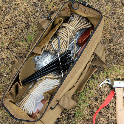 Tent Peg Organizer with Buckle 304 Stainless Steel Camping Nail Holder Tent Stakes Storage Rack V1294-YM3111220250911-0421