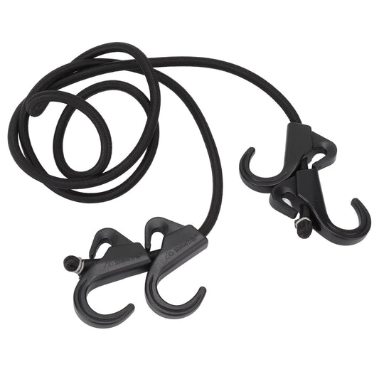 Camping Rope Strap UV Resistant POM Material Black Hooks Function Bungee Cords for Luggage Bundling V1294-YM3111220252211-0421