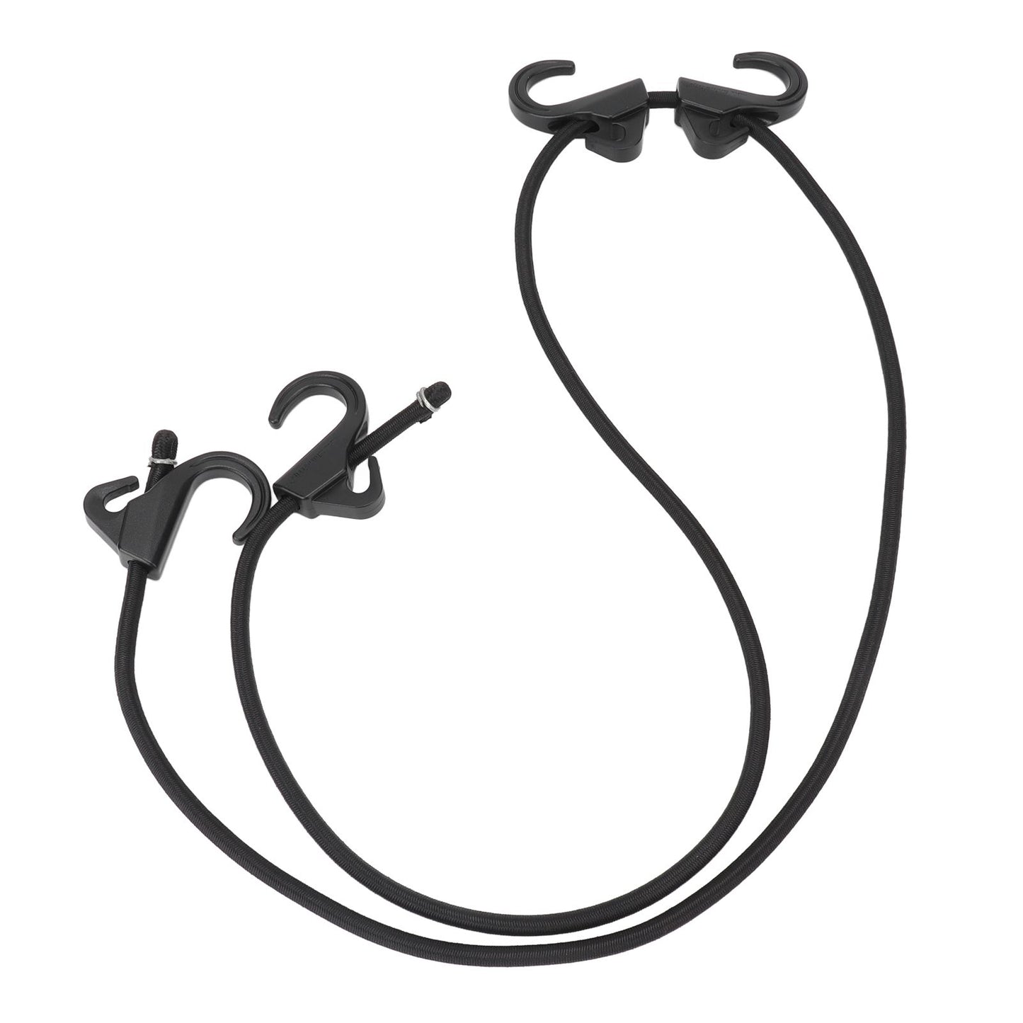 Camping Rope Strap UV Resistant POM Material Black Hooks Function Bungee Cords for Luggage Bundling V1294-YM3111220252211-0421