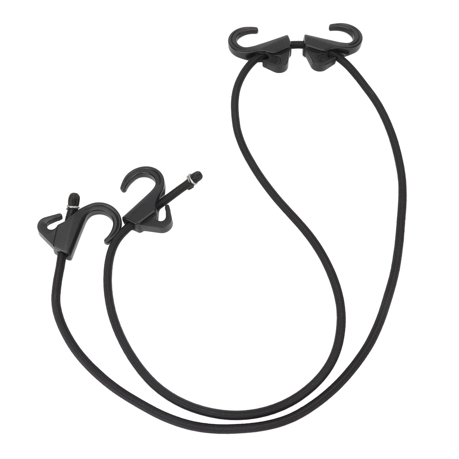 Camping Rope Strap UV Resistant POM Material Black Hooks Function Bungee Cords for Luggage Bundling V1294-YM3111220252211-0421