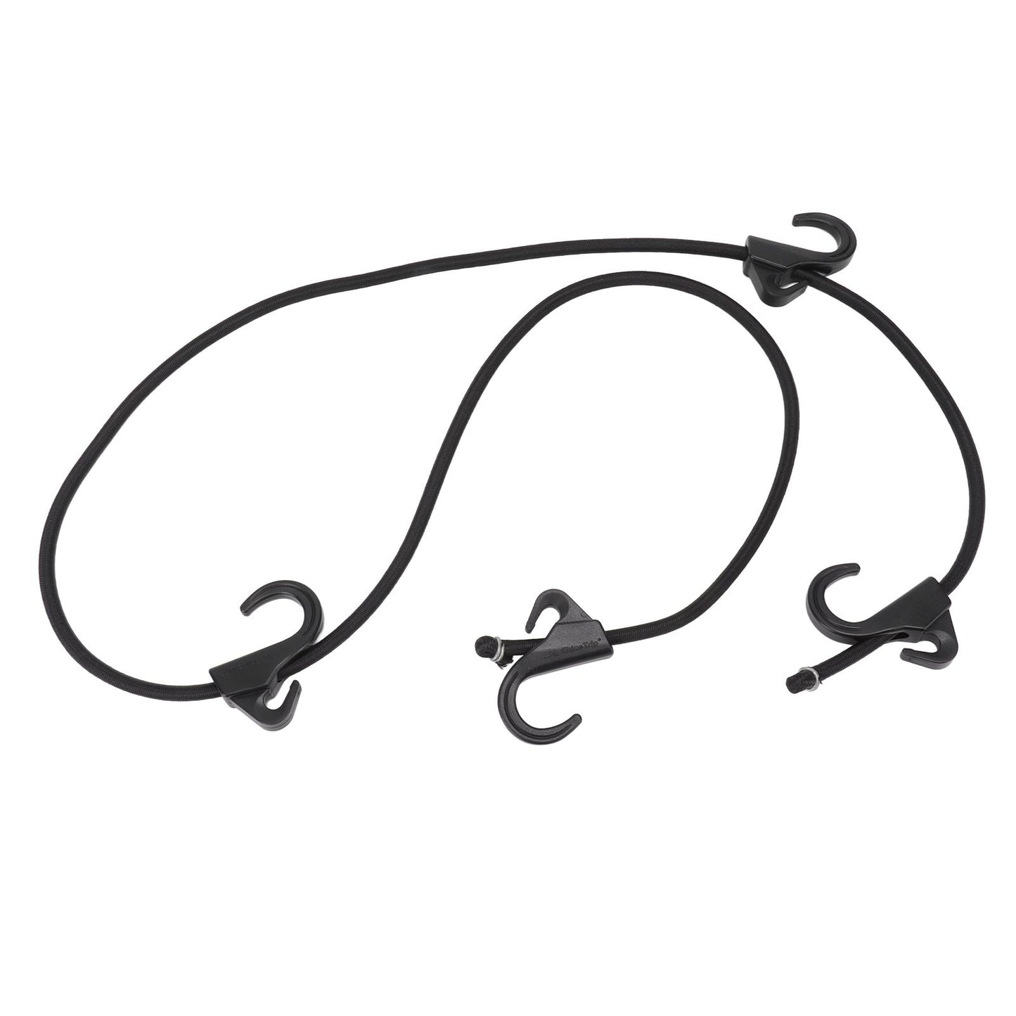 Camping Rope Strap UV Resistant POM Material Black Hooks Function Bungee Cords for Luggage Bundling V1294-YM3111220252211-0421