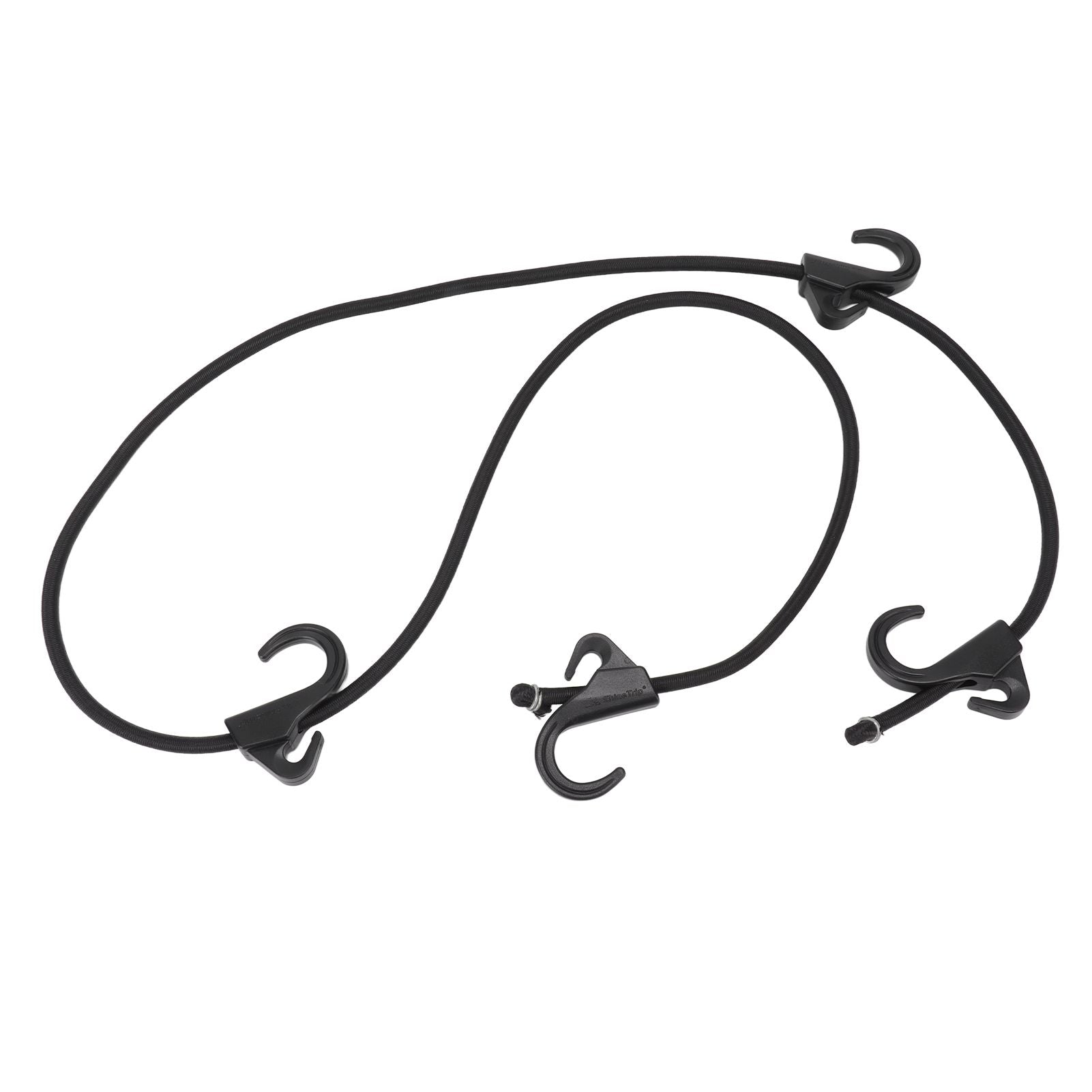 Camping Rope Strap UV Resistant POM Material Black Hooks Function Bungee Cords for Luggage Bundling V1294-YM3111220252211-0421
