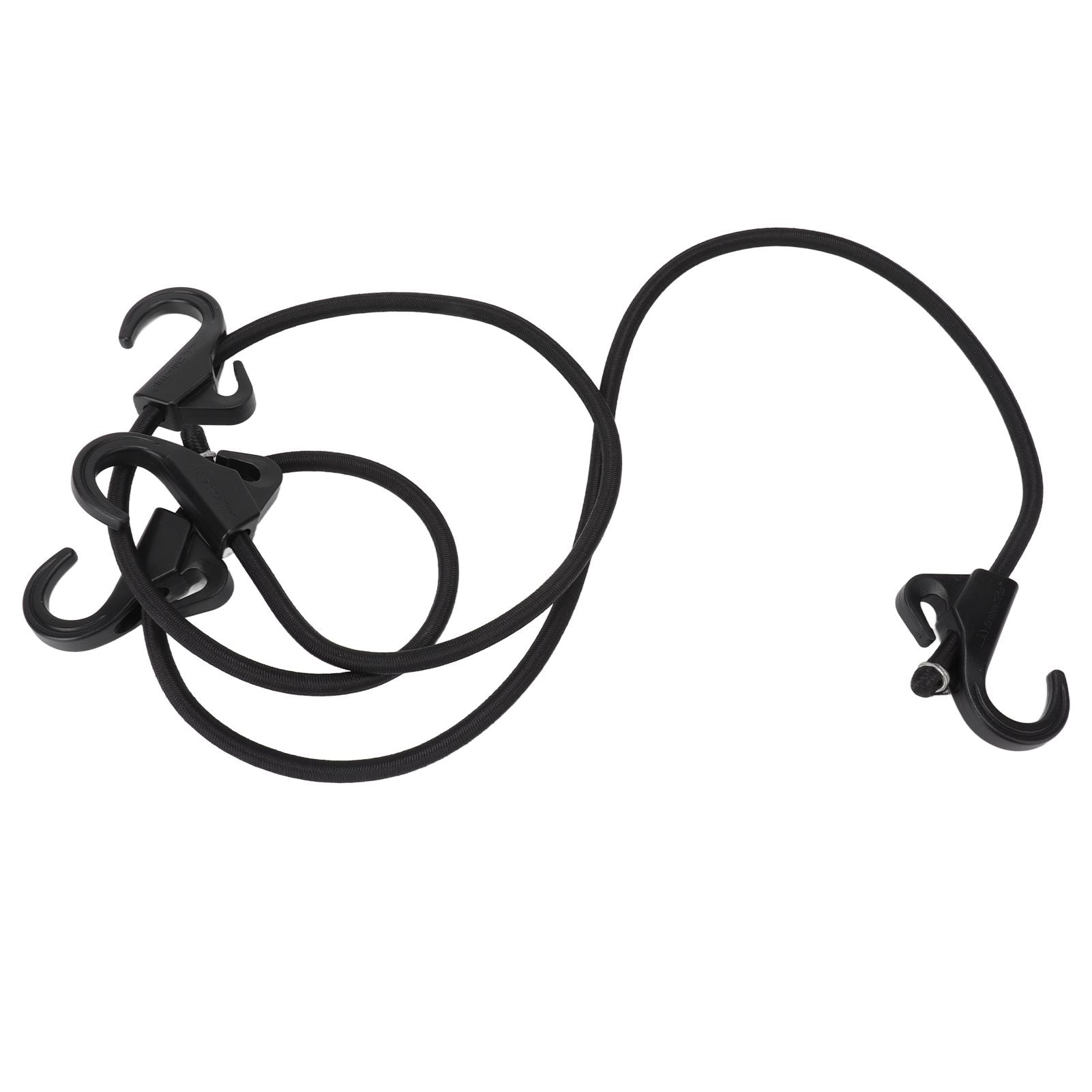 Camping Rope Strap UV Resistant POM Material Black Hooks Function Bungee Cords for Luggage Bundling V1294-YM3111220252211-0421