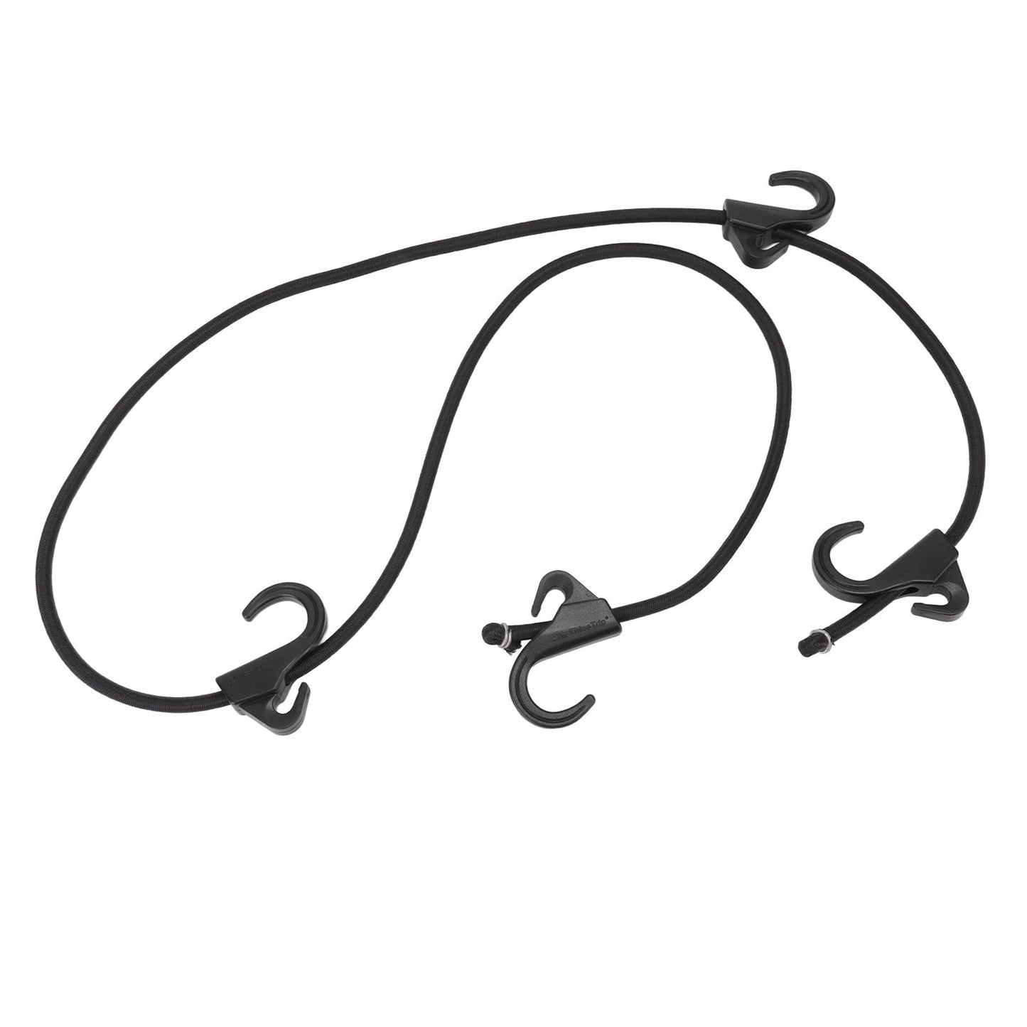 Camping Rope Strap UV Resistant POM Material Black Hooks Function Bungee Cords for Luggage Bundling V1294-YM3111220252211-0421
