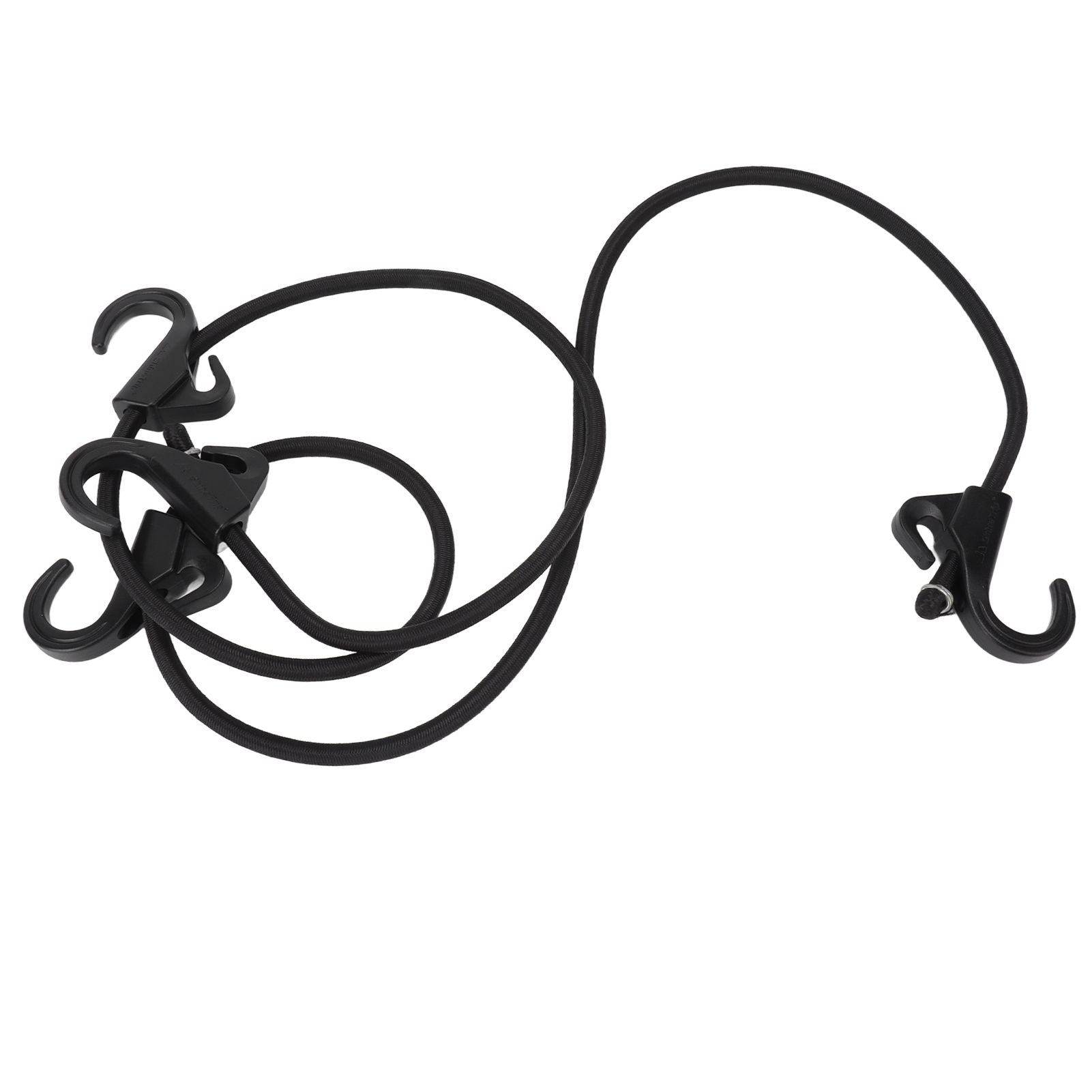 Camping Rope Strap UV Resistant POM Material Black Hooks Function Bungee Cords for Luggage Bundling V1294-YM3111220252211-0421