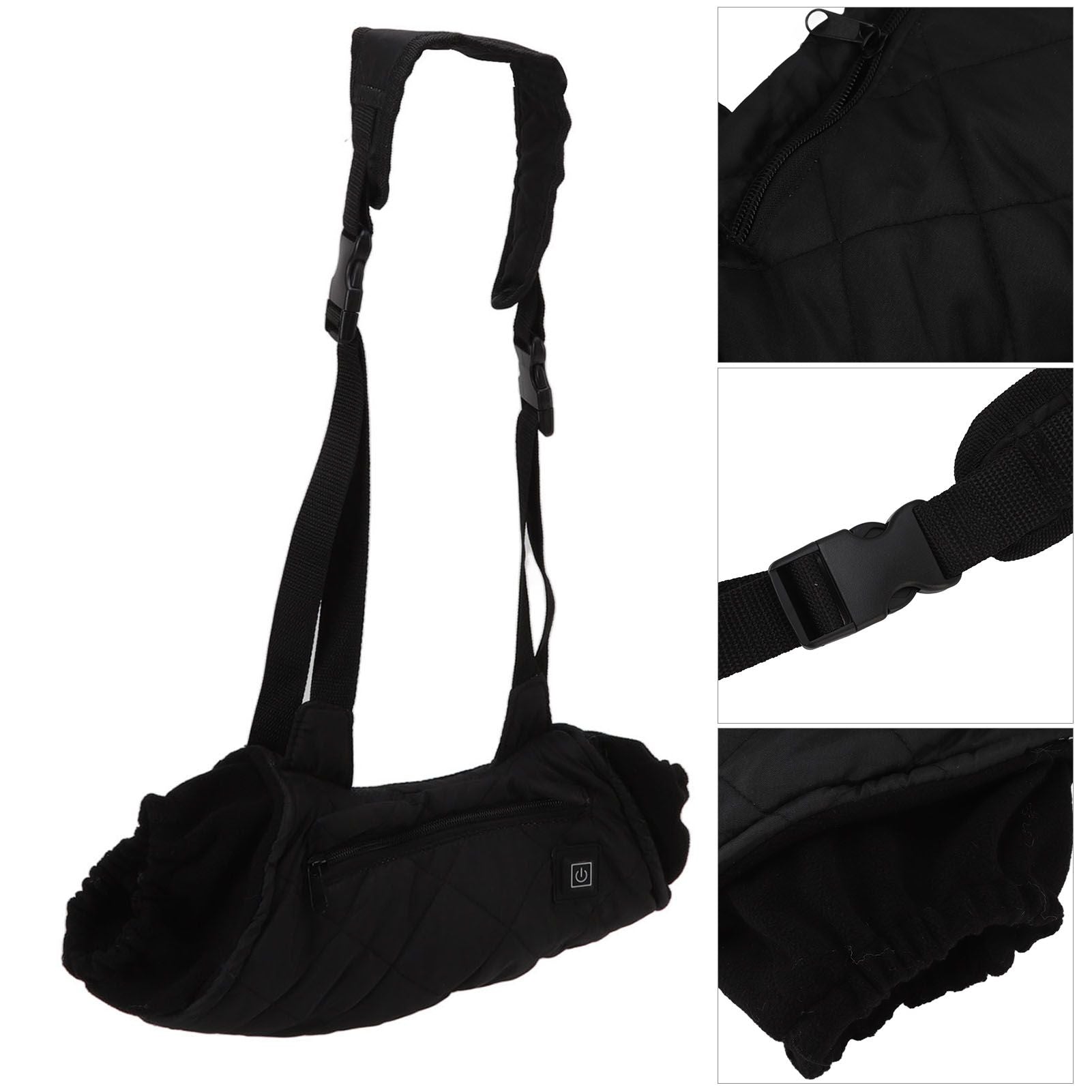 Electric Hand Warming Muff Temperature Controllable Waterproof Quilted Cotton Heated Hand Pouch for Winter V1294-YM3111220254411-0421