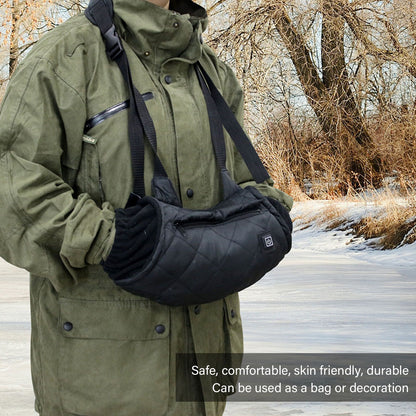 Electric Hand Warming Muff Temperature Controllable Waterproof Quilted Cotton Heated Hand Pouch for Winter V1294-YM3111220254411-0421