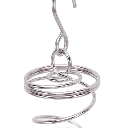 2Pcs Gazing Ball Spiral Tail Wind Spinner Stabilizer Stainless Steel Spiral Wind Chimes for Outside Purple V1294-YM3111220255511-0421