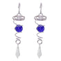 2Pcs Gazing Ball Spiral Tail Wind Spinner Stabilizer Stainless Steel Spiral Wind Chimes for Outside Blue V1294-YM3111220255513-0421